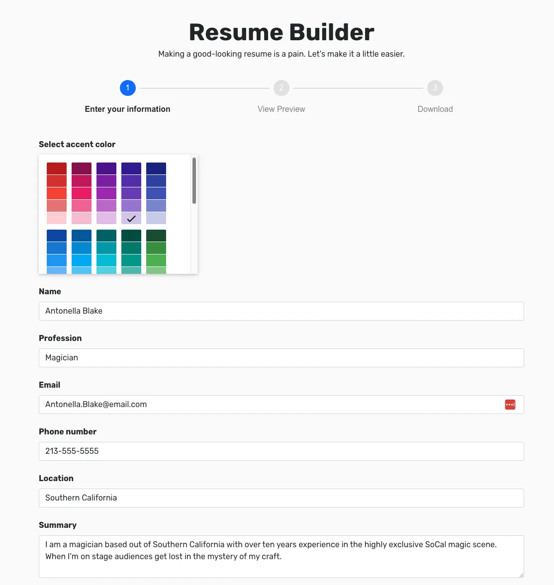 site screenshot