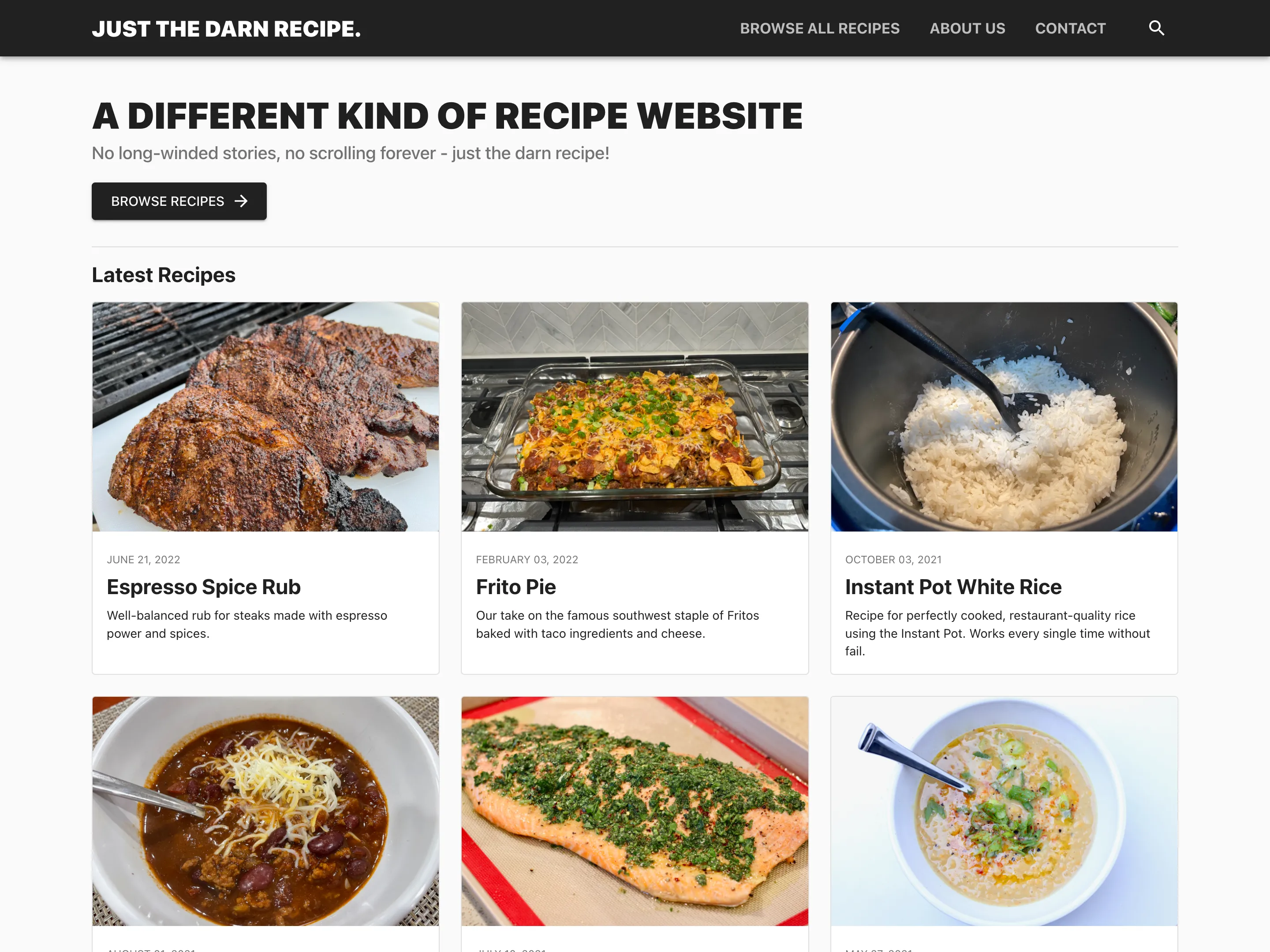 site screenshot